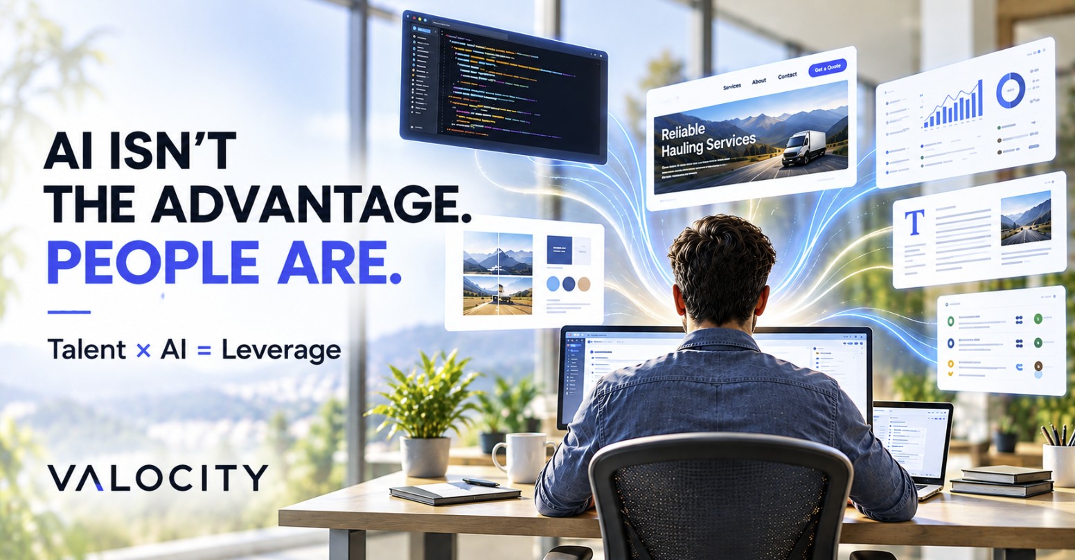 AI ISN'T THE ADVANTAGE. PEOPLE ARE.